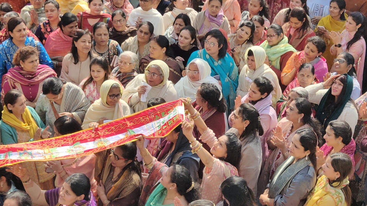 साध्वी श्री आज्ञांकिता श्री जी म. | 31वां ध्वजारोहण | श्री शंखेश्वर पार्श्वनाथ जैन मंदिर शाहदरा