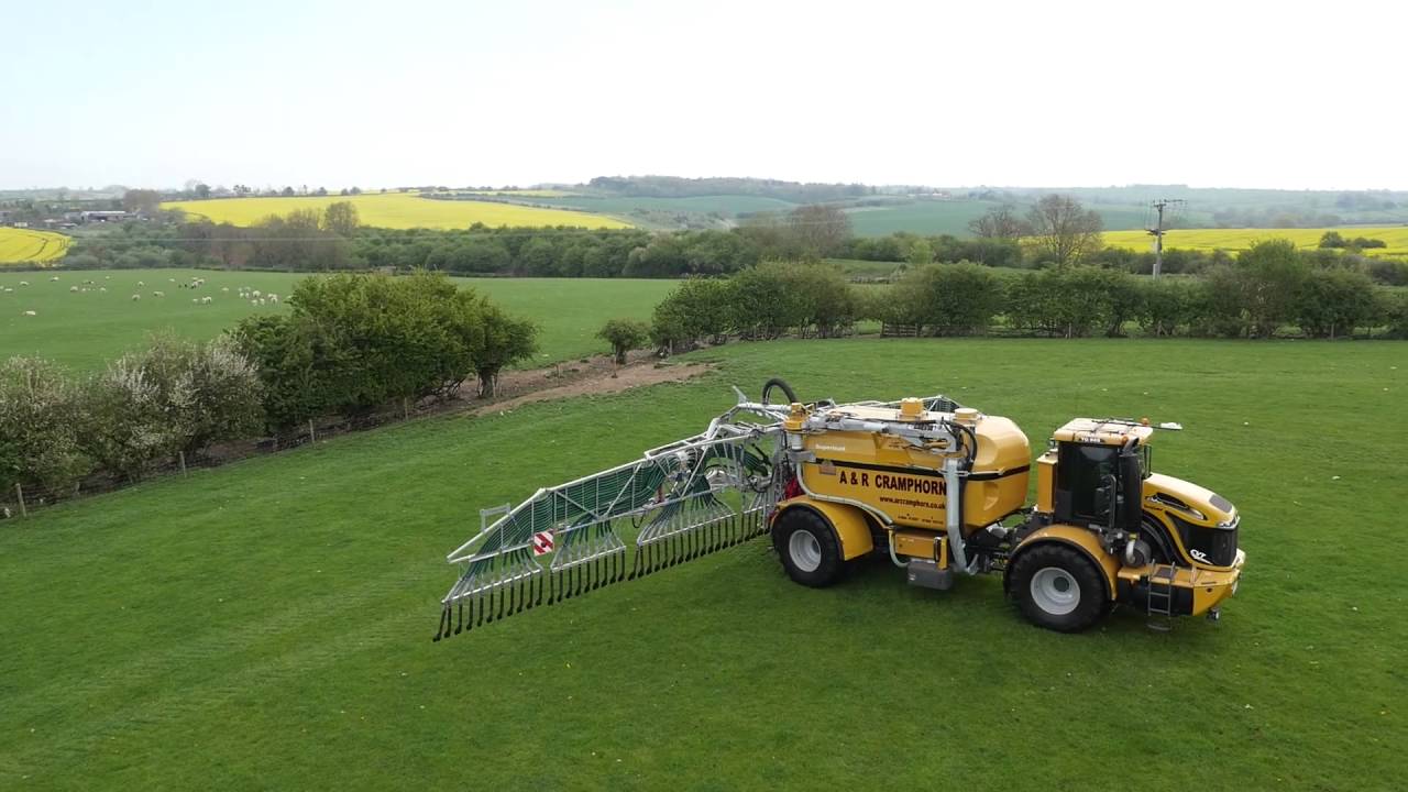 A&R Cramphorn Slurry application with TerraGator 845 and Vogelsang 18 meter dribble bar.