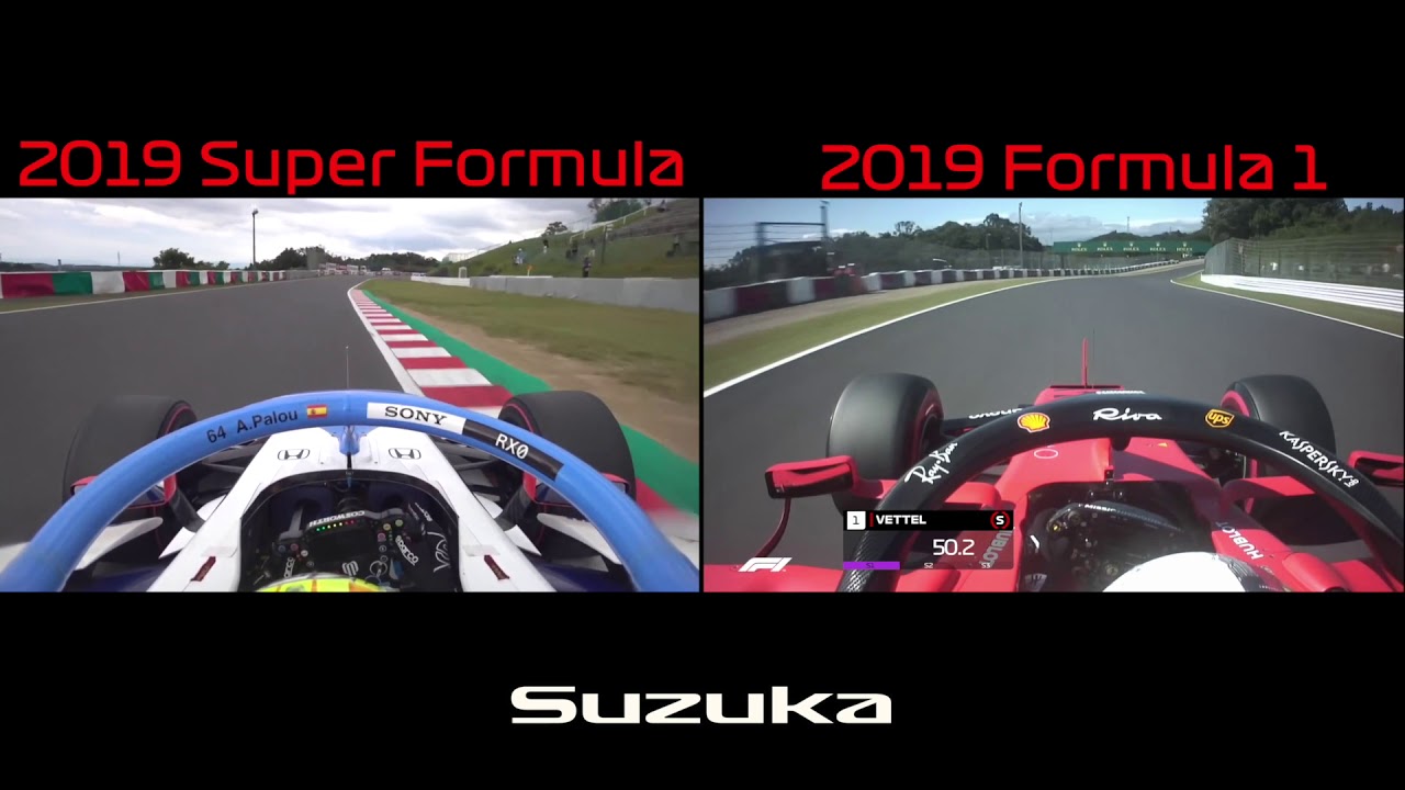 F1 vs Super Formula - 2019 Suzuka