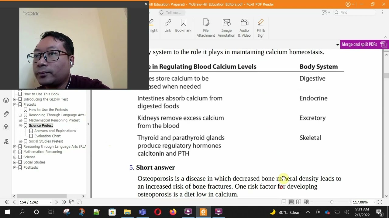 Introduction to GED Science Test using a Pretest