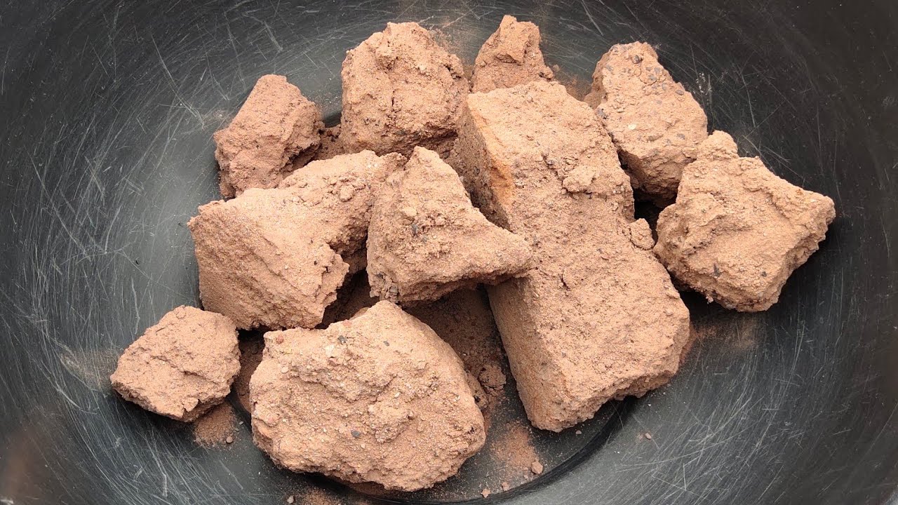 New Mic 100% Satisfaction red sand cement dry+ water 💦 crumbling |satisfying asmr| ||ASMR|