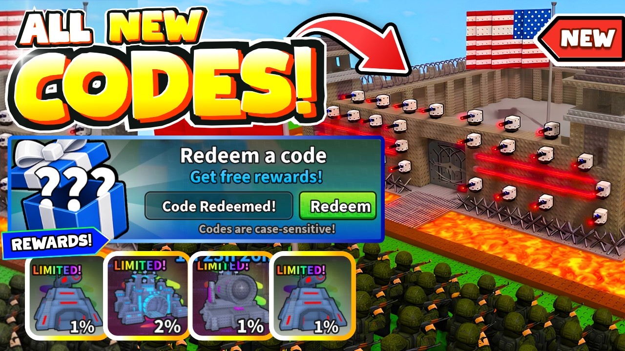*NEW CODES* ALL WORKING *🪖MORE MILITARY UPDATE* CODES FOR MINI WAR IN JULY 2026! ROBLOX MINI WAR