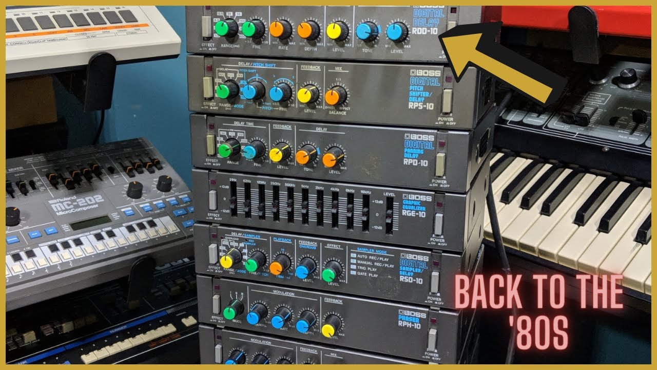 Boss Digital Delay RDD 10  Micro Rack Series | Complete Demo Test