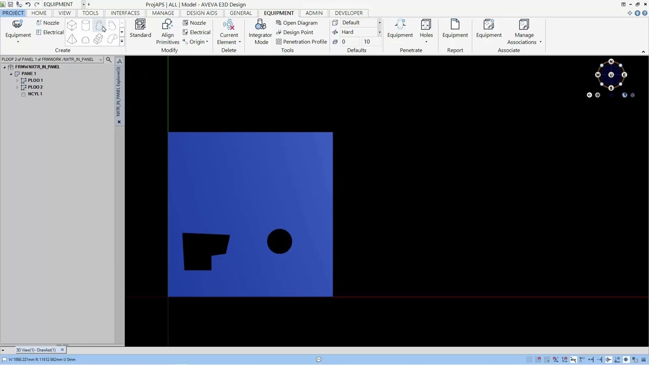 E3D HowTo - Panel Panetrations