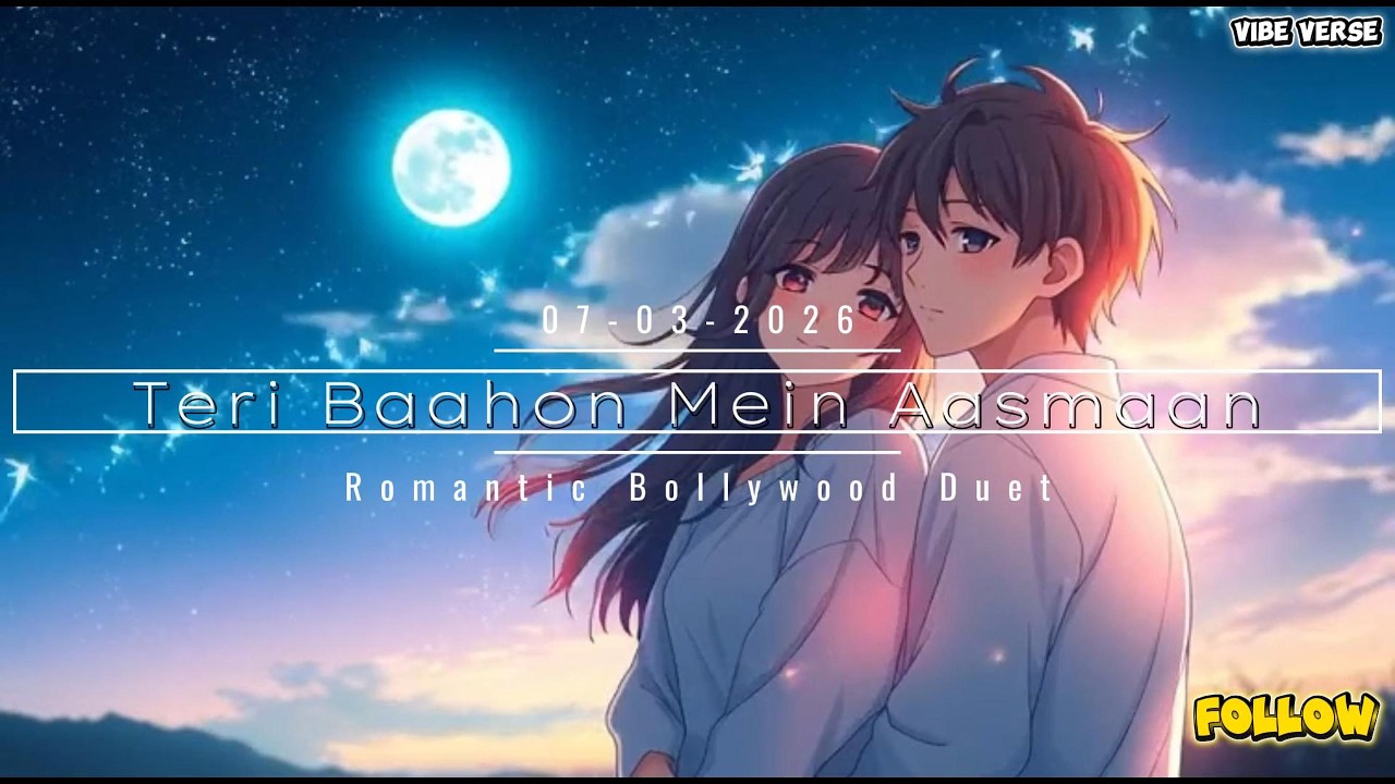 Teri Baahon Mein Aasmaan (Official Song) | Soft Romantic Bollywood Duet | Vibe Verse | #love #song