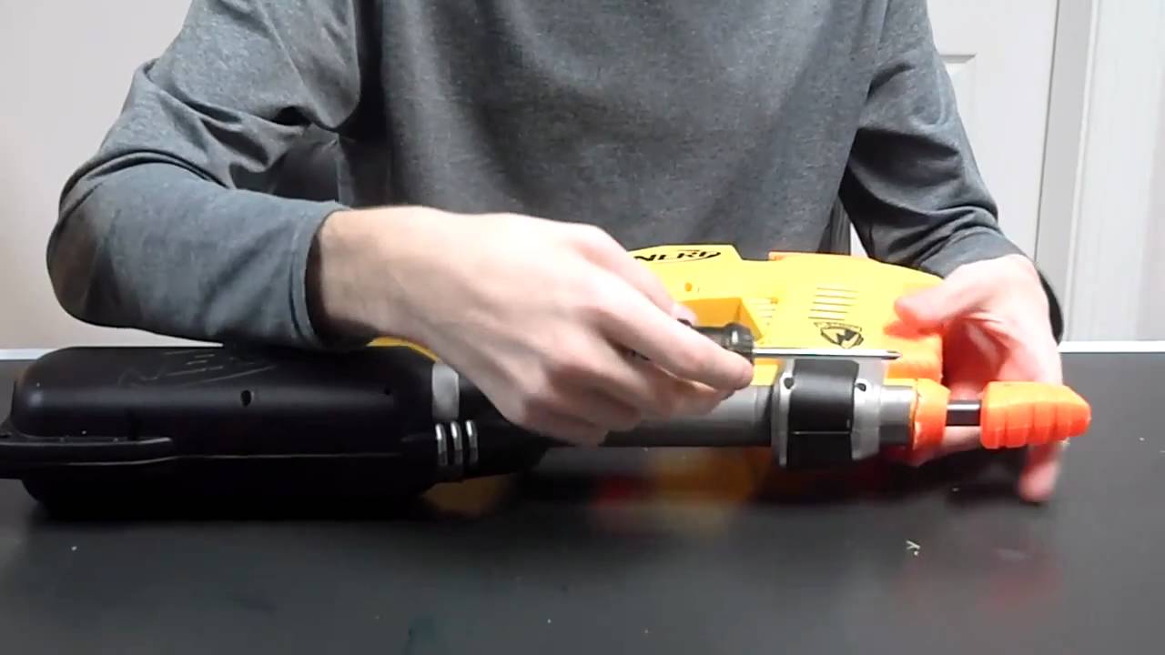 Инструкция: ULTIMATE руководство по модификации Nerf Magstrike AS-10 (снятие ограничителя воздуха...