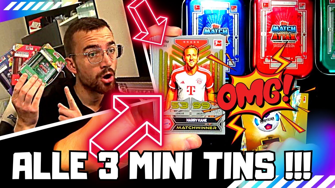ALLE 3 MINI TINS !! 😱🔥 TOPPS MATCH ATTAX BUNDESLIGA 2023/24