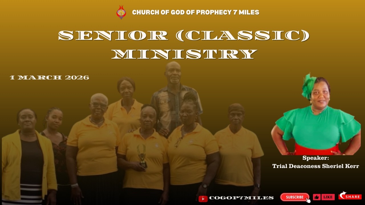 Welcome to our Senior (Classic)  Ministry Service