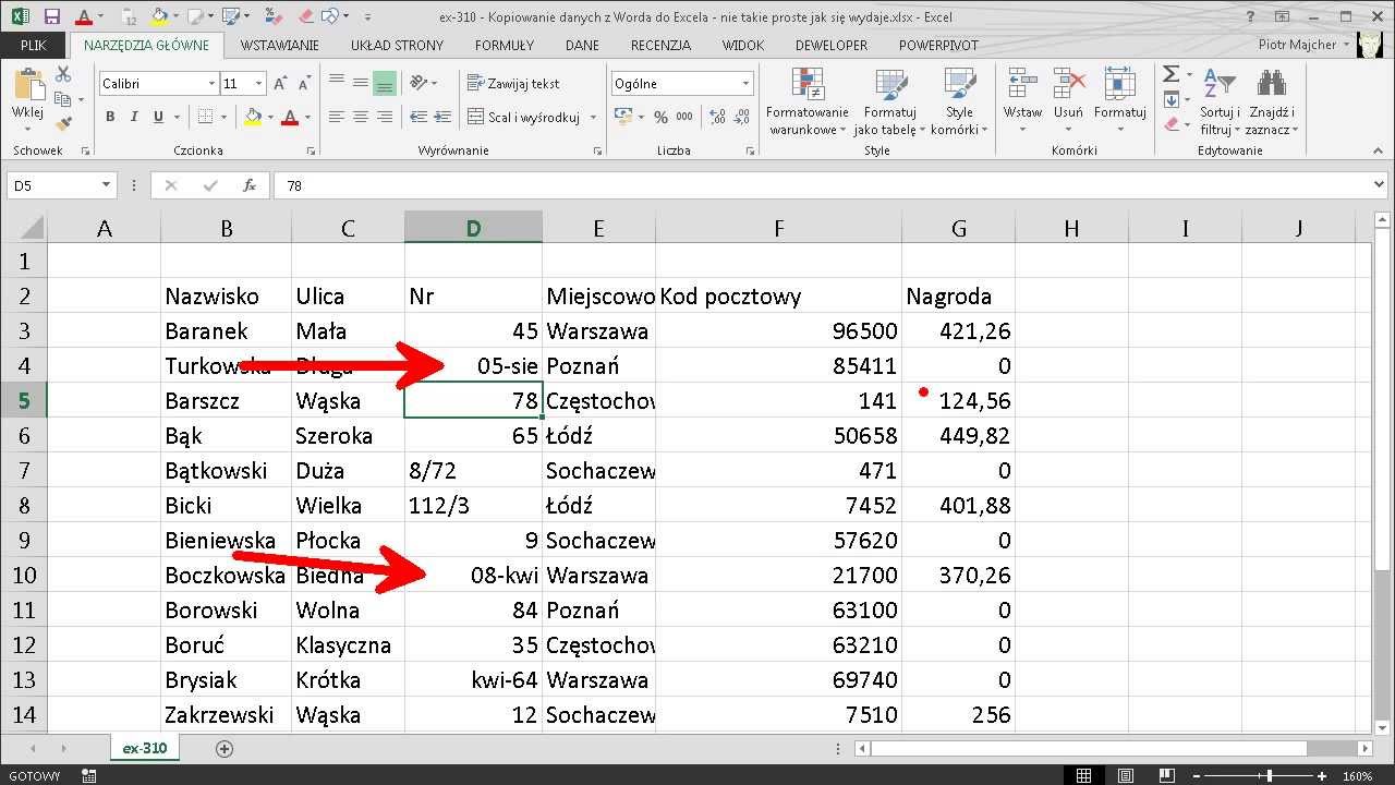 excel-310 &mdash; Копирование данных из Word в Excel &mdash; не всегда так просто, как кажется