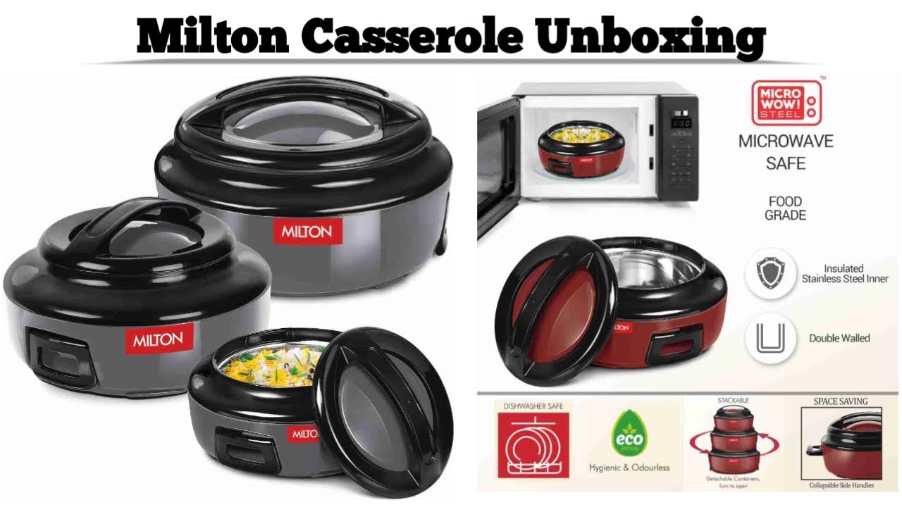 Unboxing MILTON ERNESTO JR. Pack of 3 Thermoware Casserole Set | Best Hot Pot Set for Your Kitchen