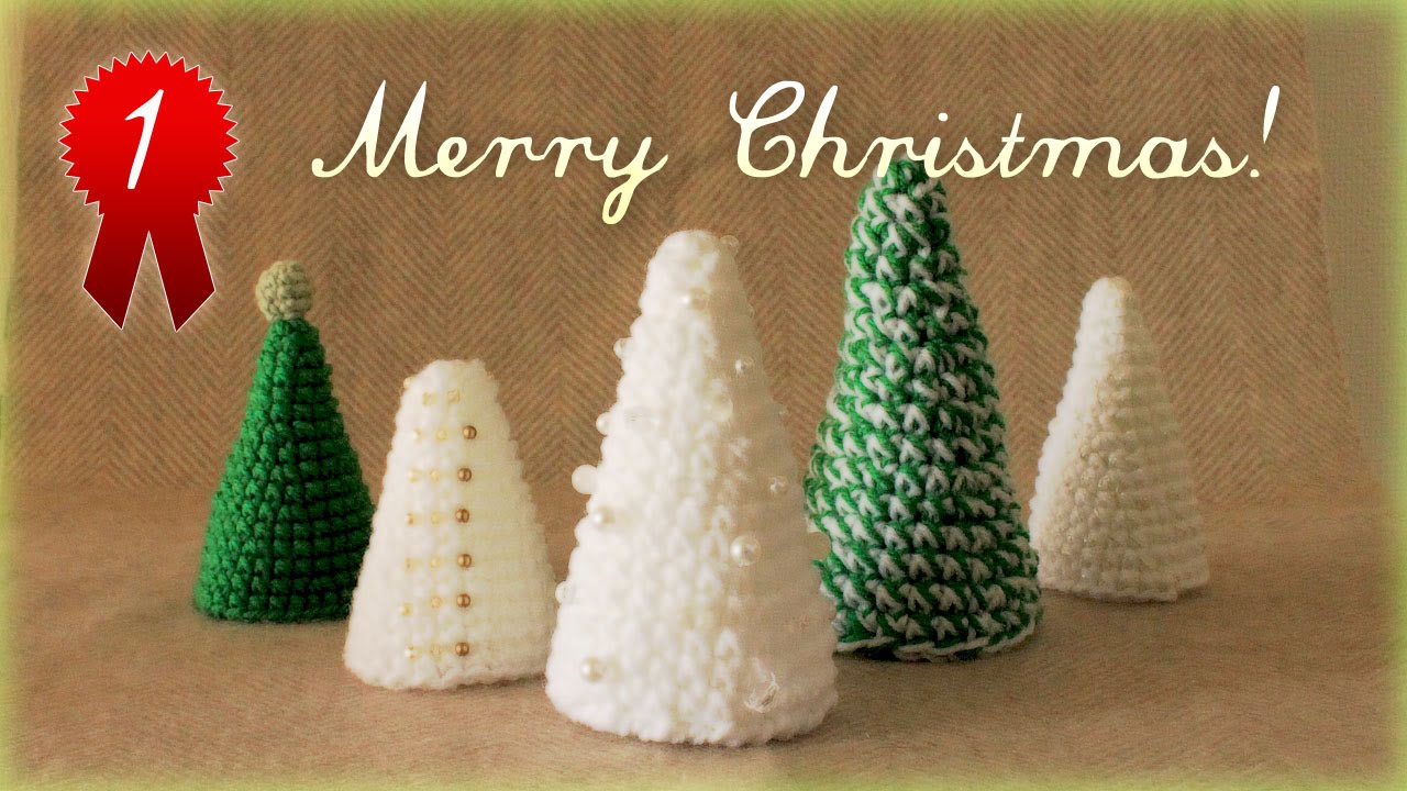 クリスマスツリーの簡単な作り方・編み方(1)　おおまなか流れ diy christmas tree tutorial