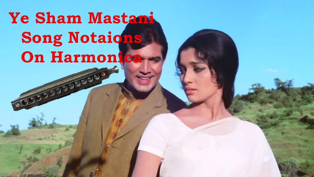 #Yeh Sham Mastani Song Notations # Harmonica Hindi song tutorials.