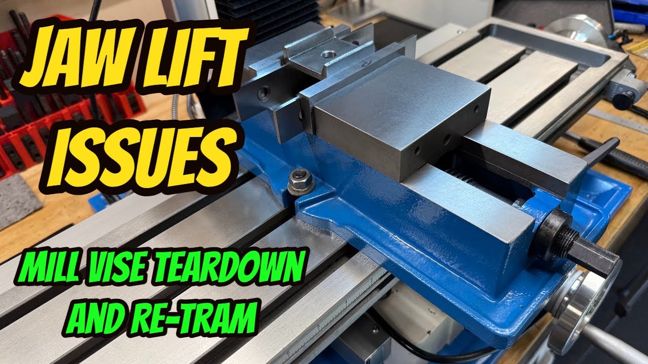 Mill Vise Jaw Lift - Vise tear down, Deburring, and Tramming on the Precision Matthews PM-25MV Mill