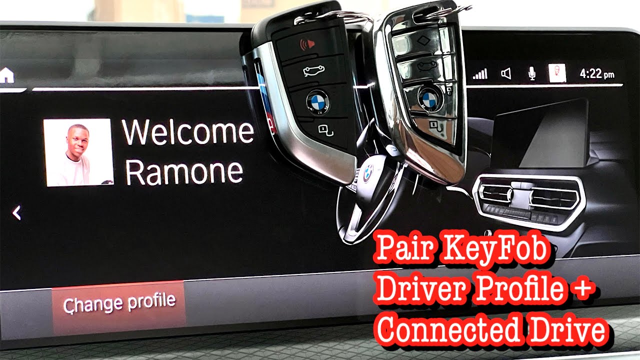 BMW Pair KeyFob Driver Profile + Activate Connected Drive Account