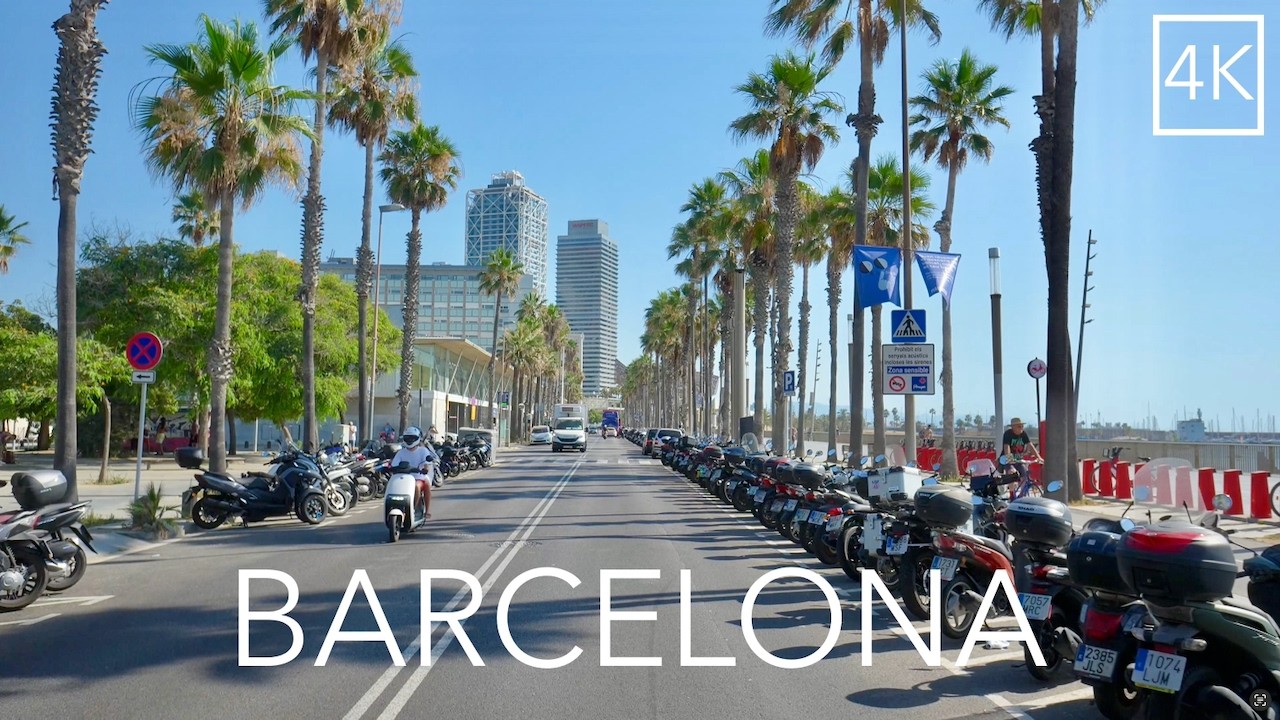 Barcelona Spain City Drive 4K -  City of Counts Driving Tour