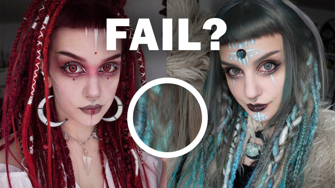 Red to Blue Hair Transformation Part 1 | Manic Moth