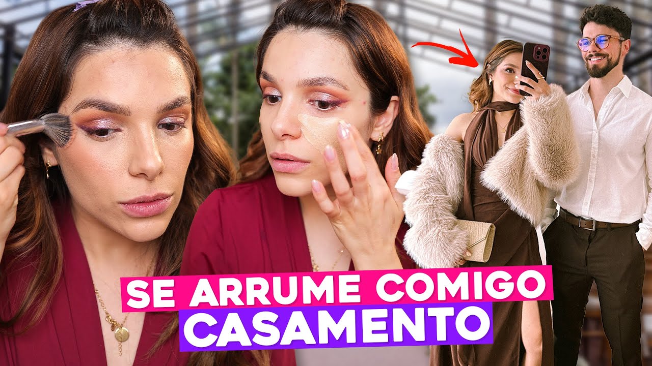 FIZ a PELE BLINDADA pra um CASAMENTO | SE ARRUME COMIGO