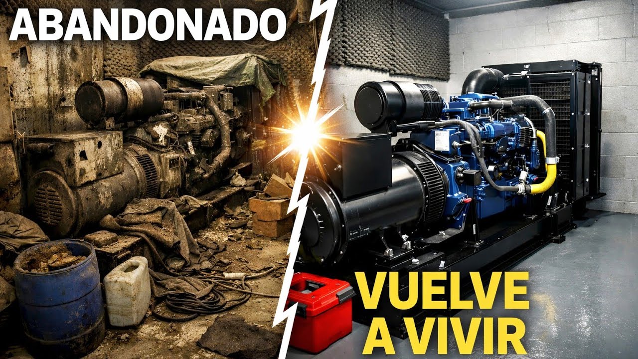 Rescatando un grupo electrógeno abandonado tras años sin funcionar | Mantenimiento John Deere