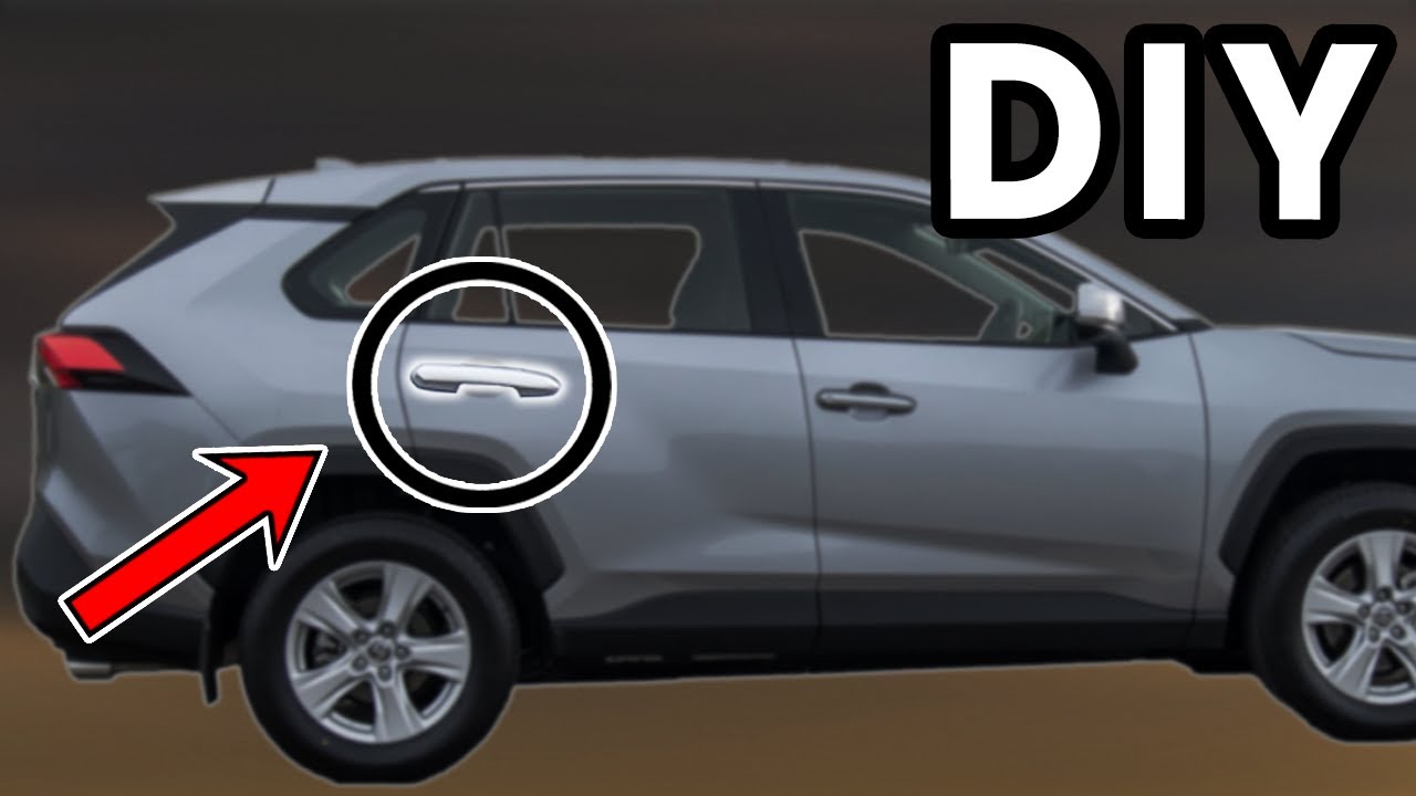 Снятие ручки задней двери Toyota RAV4 2019–2025 своими руками | Как снять дверные ручки Toyota RAV4