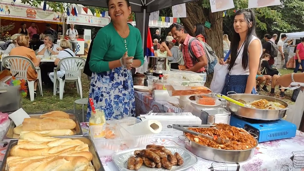 Niam Street Food Festival Cambodian in PARIS🇨🇵 4k #paris #france