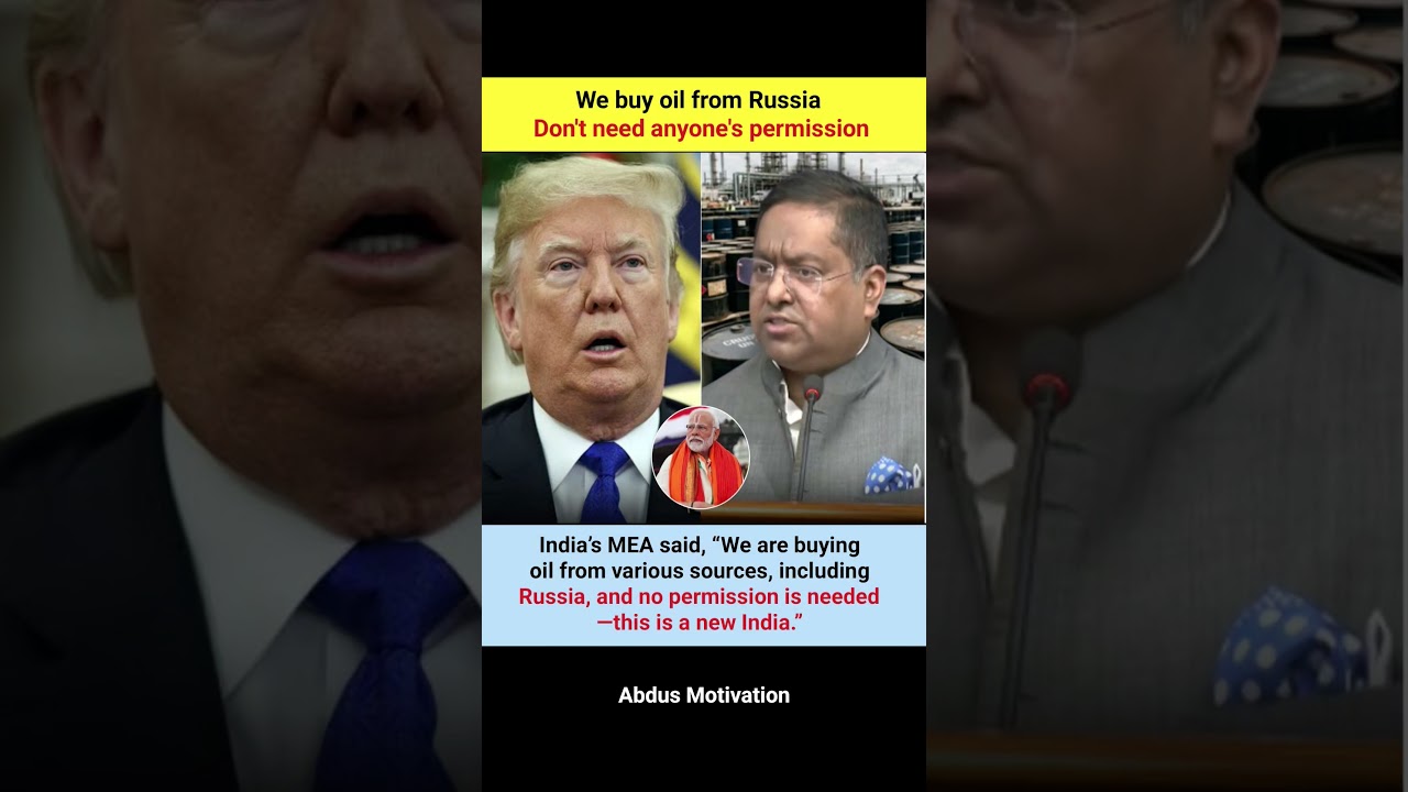 India&rsquo;s Bold Message on Russia Oil Deal Shocks the World 🌍🔥 #ytshorts #trending #shortsfeed