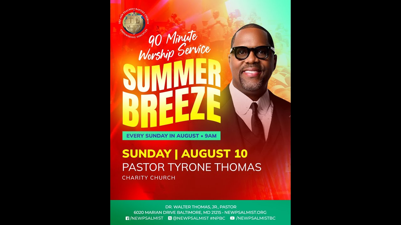 New Psalmist Sunday Worship - 08/10/25