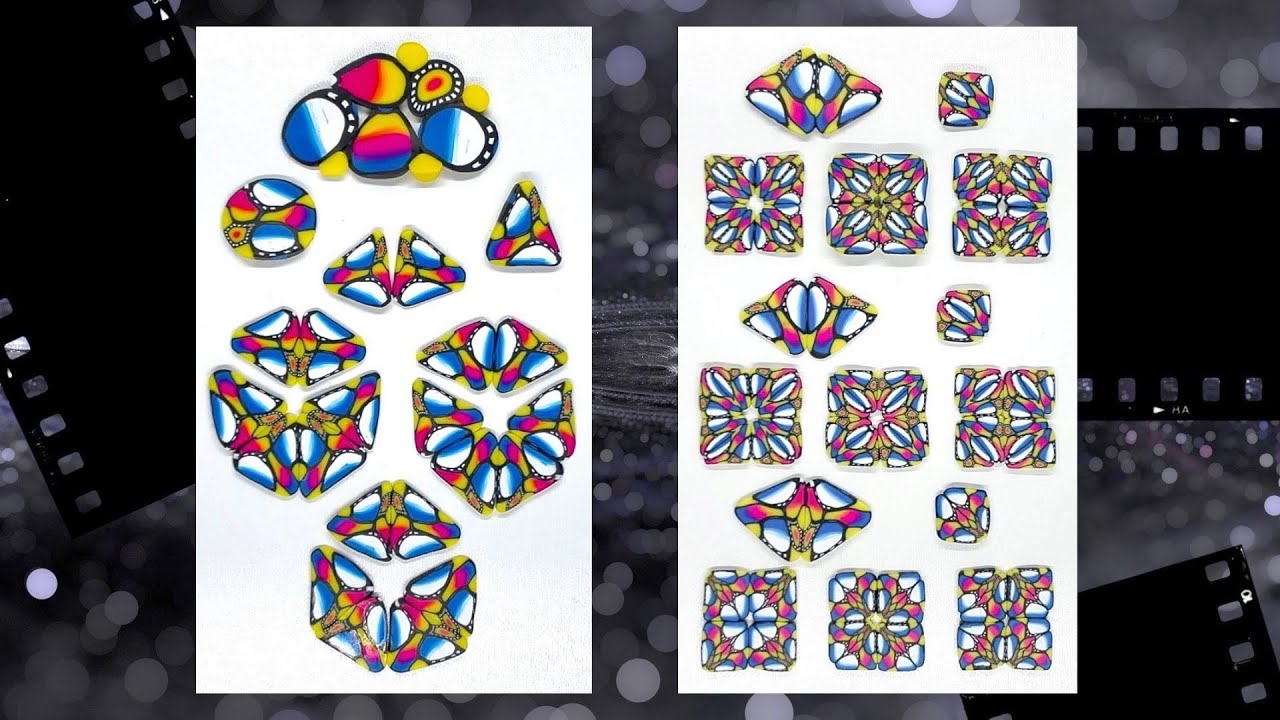 Polymer Clay Kaleidoscope Cane Tutorial: Fun with Turquoise, Pink & Yellow
