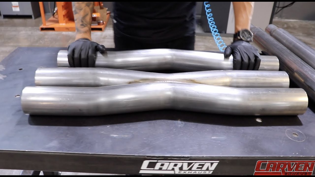 CARVEN EXHAUST 3.00” TIG WELDED MANDREL X-PIPE #exhaust #carvenexhaust