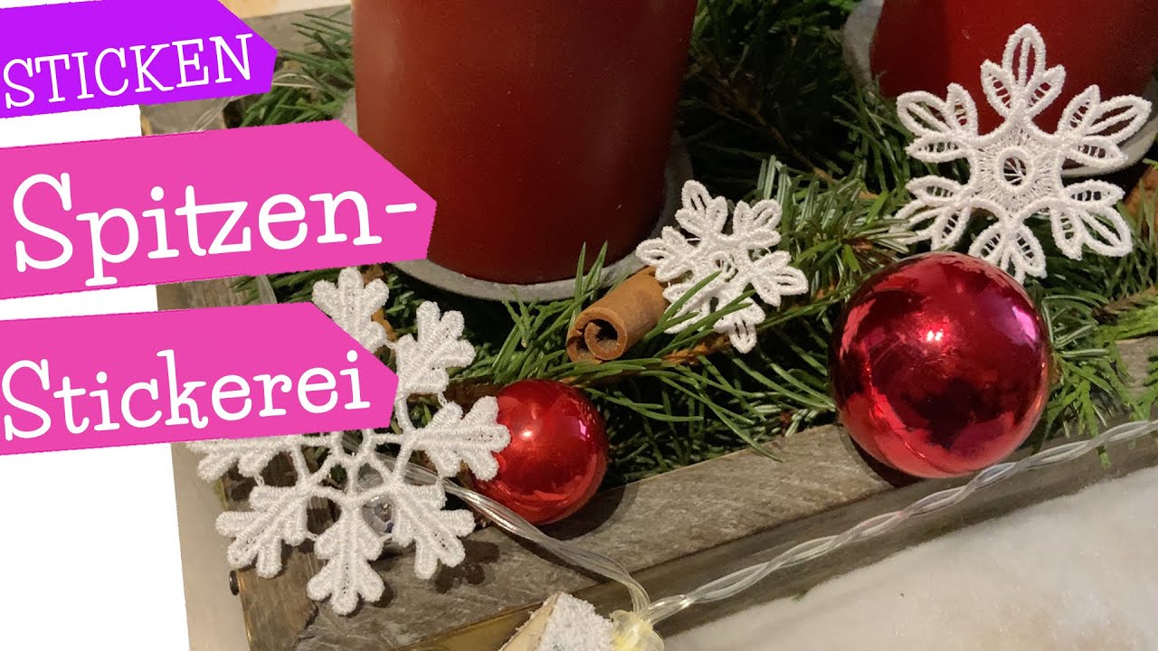Spitzen Stickerei | Free Standing Lace Stickerei FSL | Spitze sticken | DIY Nähanleitung | mommymade