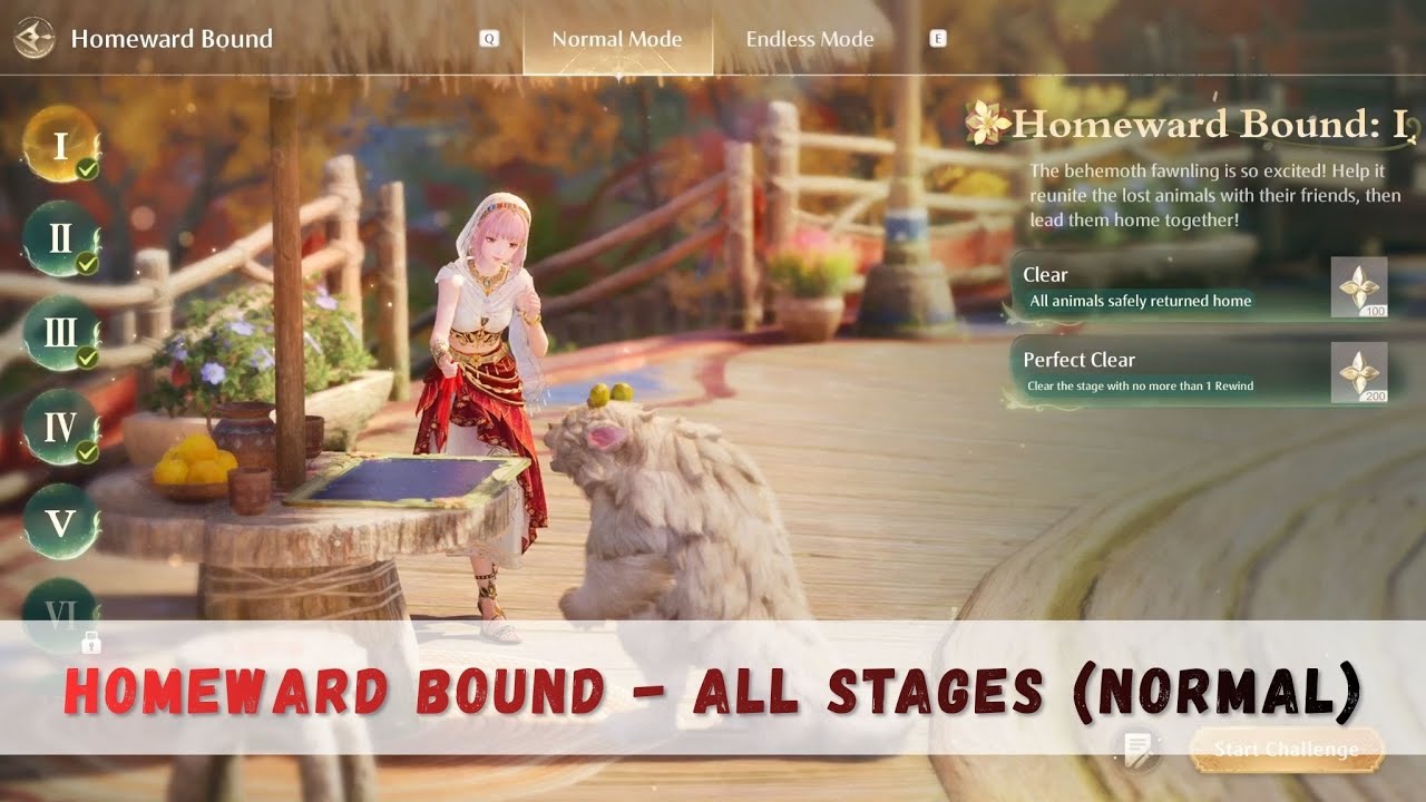 Infinity Nikki - All Stages: NORMAL MODE [Homeward Bound]
