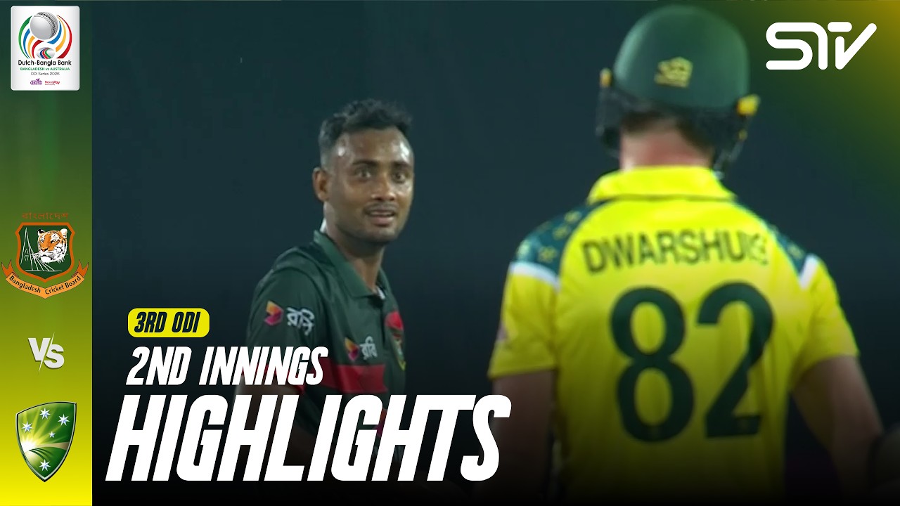 2nd Innings Highlights | Bangladesh vs Australia | Match 03 | ODI Series 2026 | M9K1K