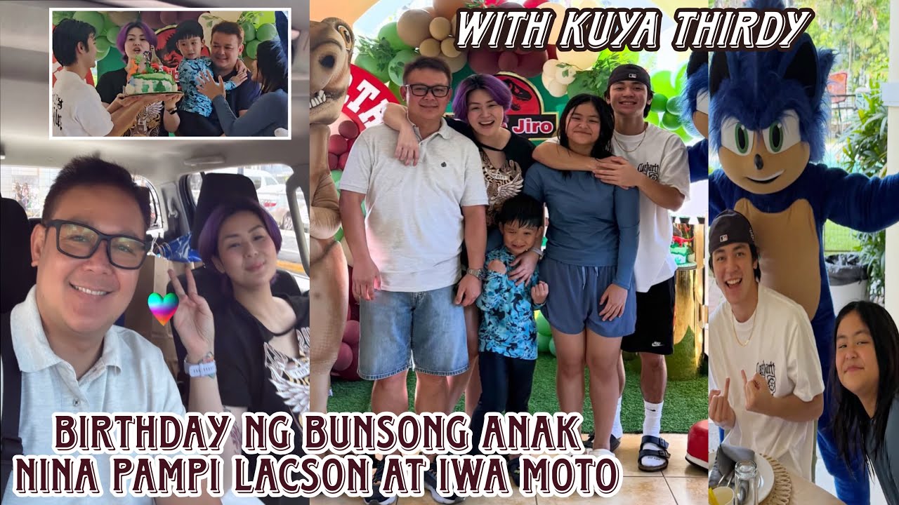5th birthday ng bunsong anak nina Iwa Moto at Pampi Lacson 💕 Kuya Thirdy love na love ang kapatid