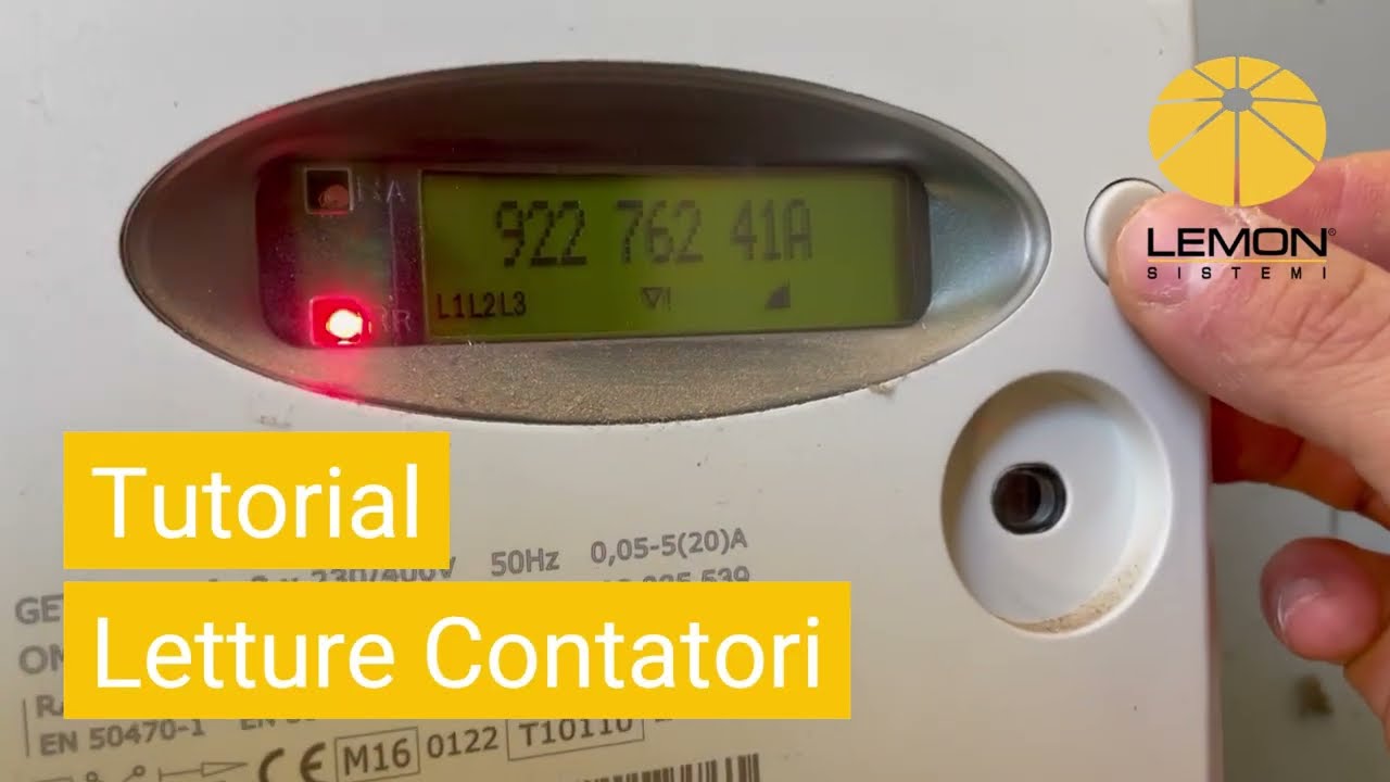 Tutorial letture contatori per compilazione registro delle dogane