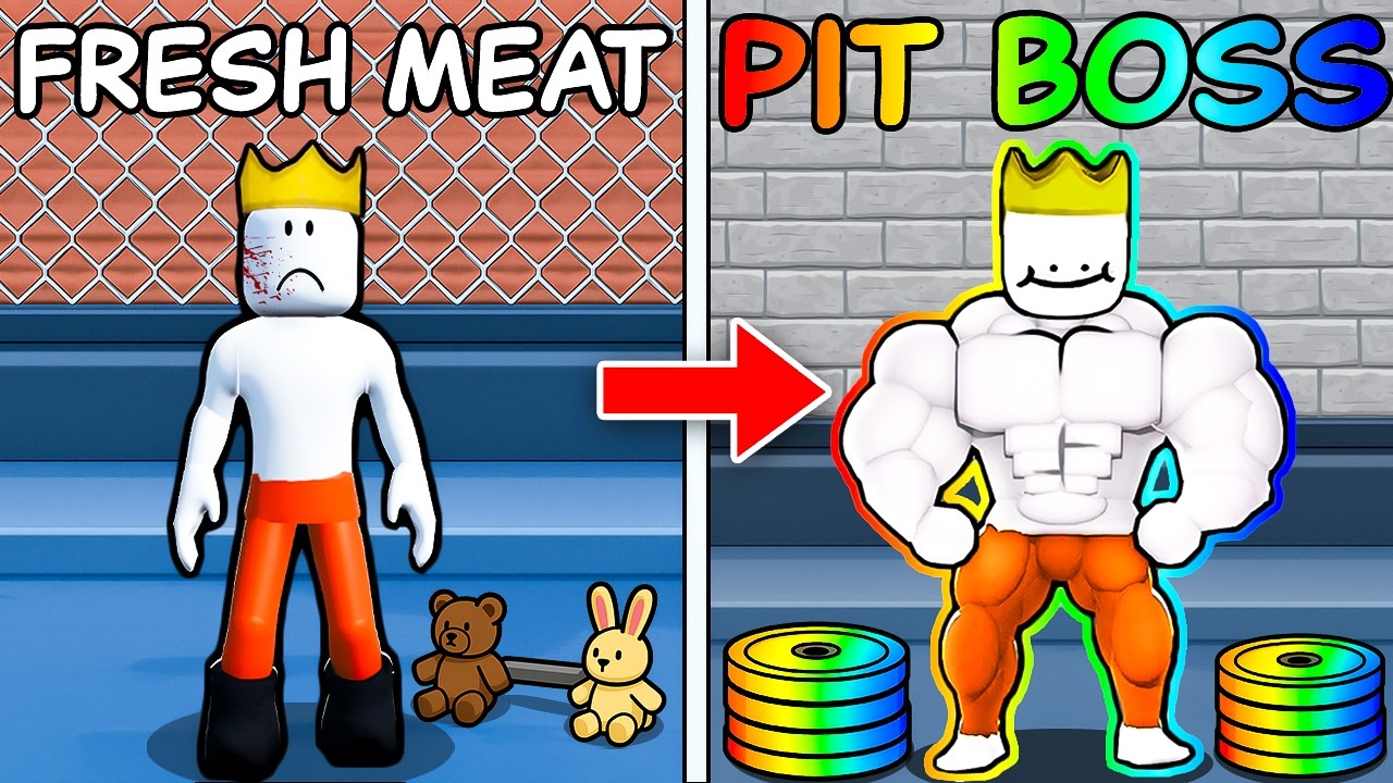 i went from NOOB to PRO in Roblox prison pump...