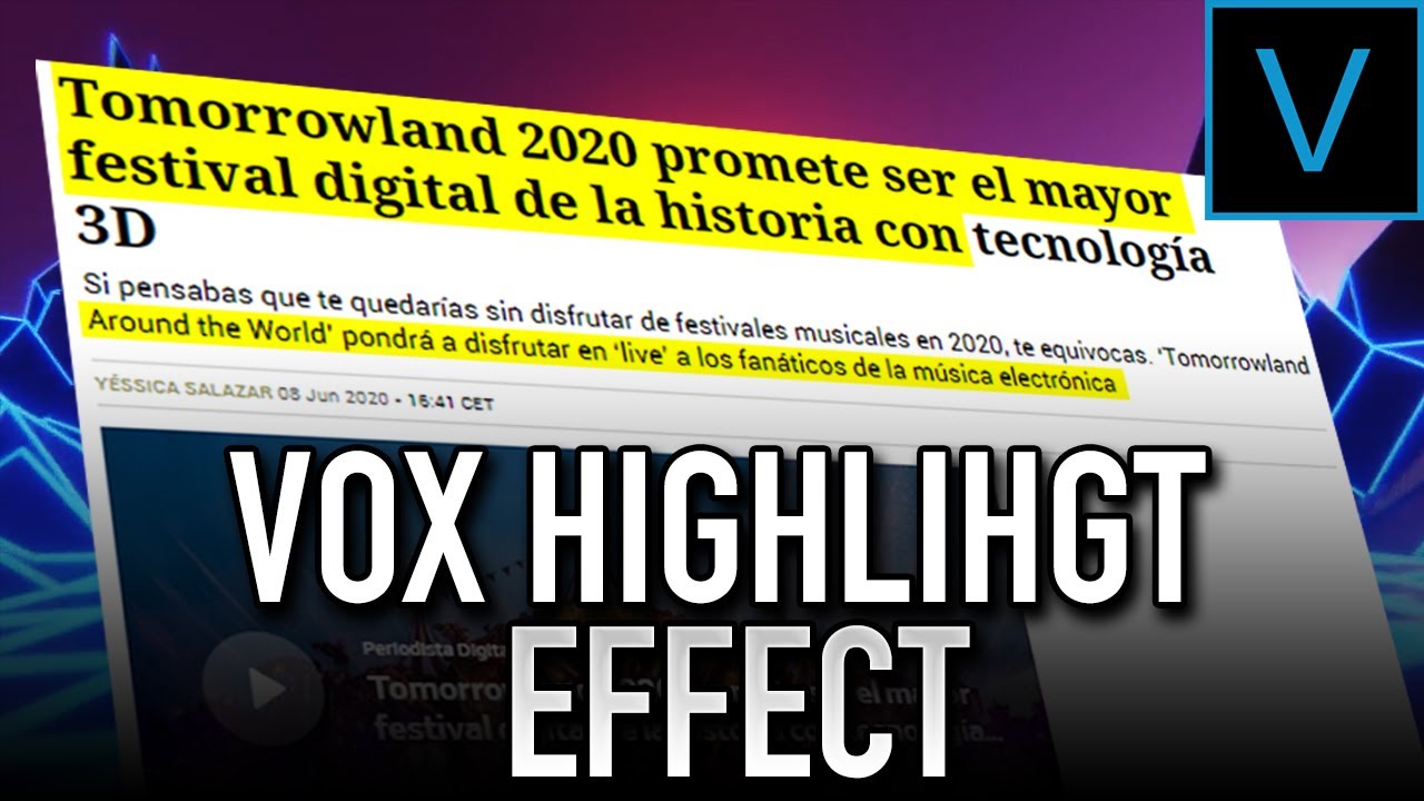 Text Highlight Effect en Sony Vegas Pro + PLUS | Sony Vegas Pro Tutorial 11 - 17 + Sapphire OFX