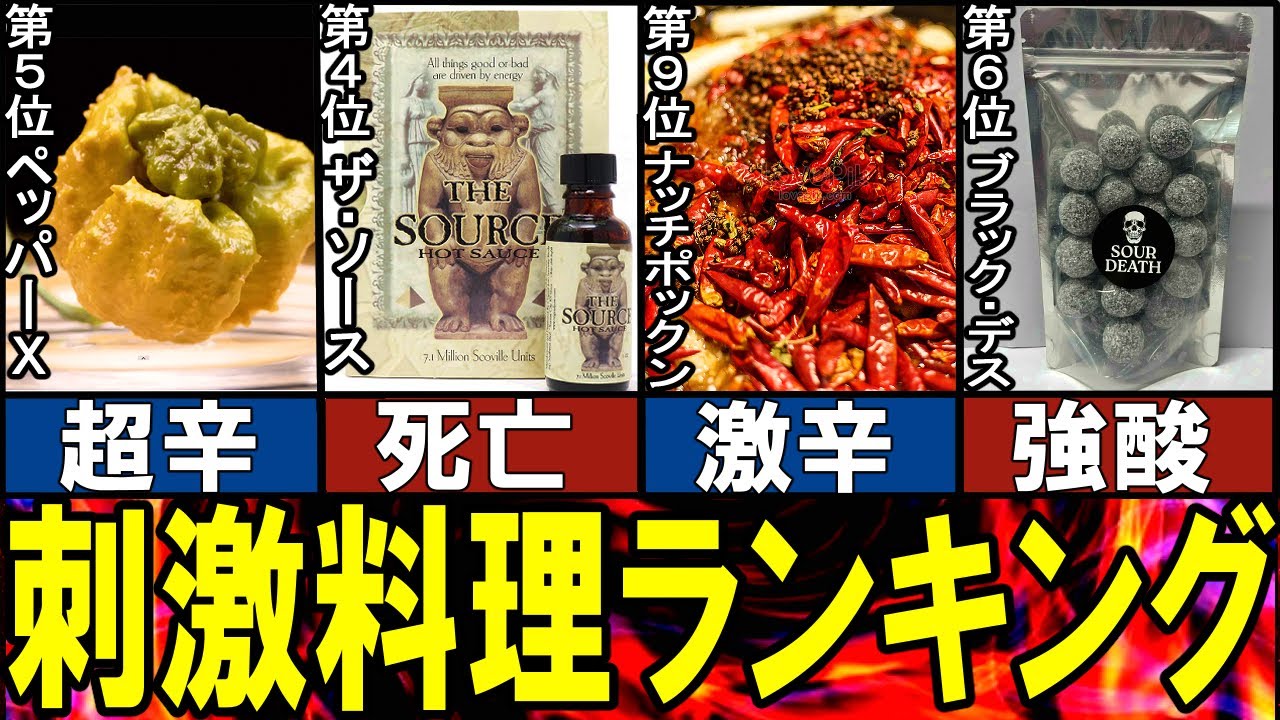 【閲覧注意】刺激が強すぎる食べ物 TOP10【ゆっくり解説】【総集編】