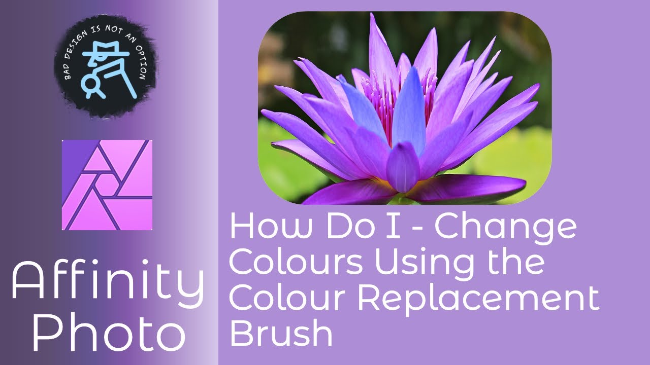 How Do I - Change Colours Using the Colour Replacement Tool  in Affinity Photo