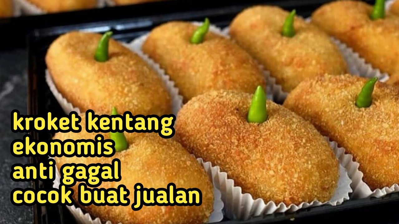 resep kroket kentang untuk jualan bahan ekonomis anti gagal  modal kecil untung banyak! frozen food