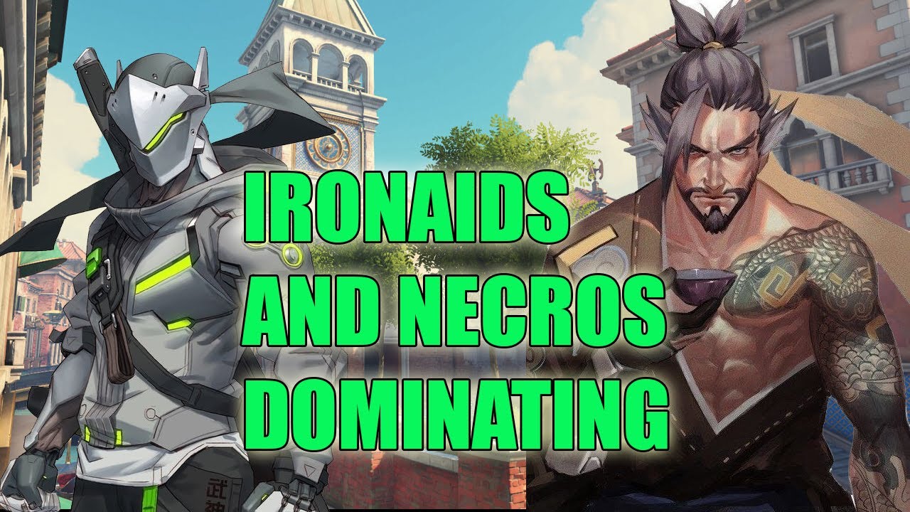 IronAids  PRO HANZO MAIN GAMEPLAY - GRAND MASTER OVERWATCH SEASON 24