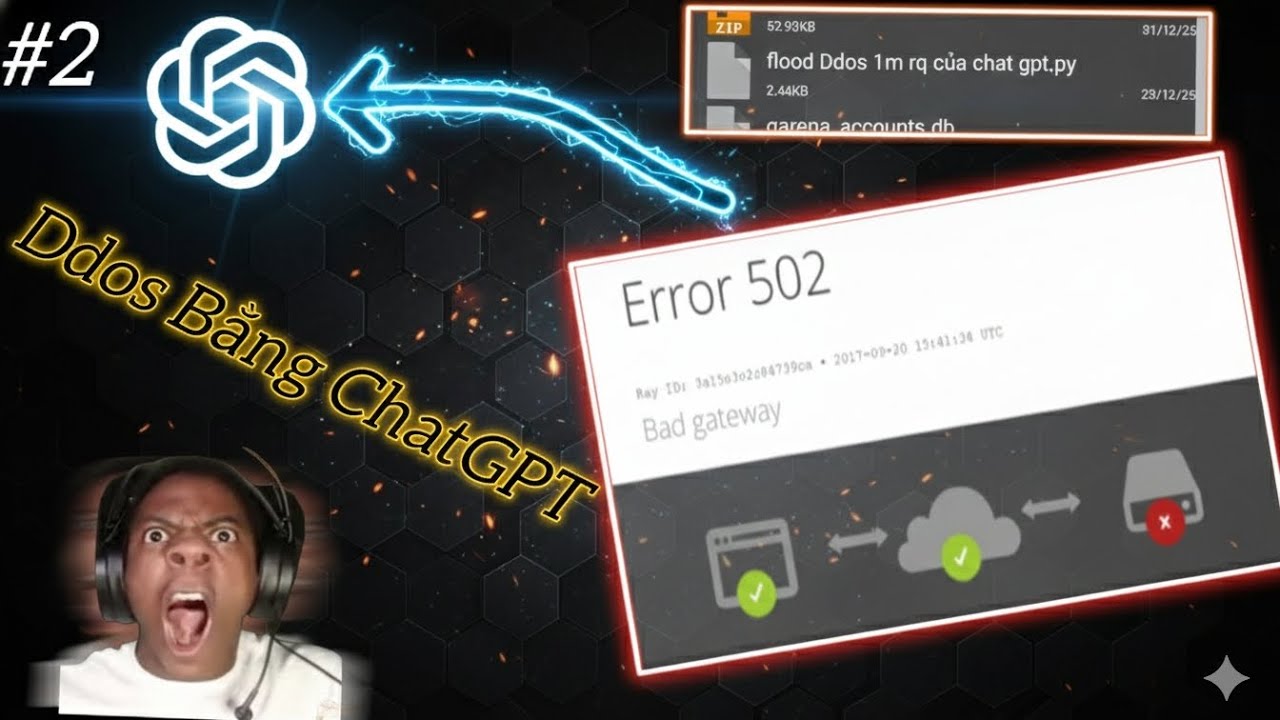 Gen Ai Tập 2 | Học Tạo Tool Ddos Bằng ChatGPT Giống Các Dev Bán....