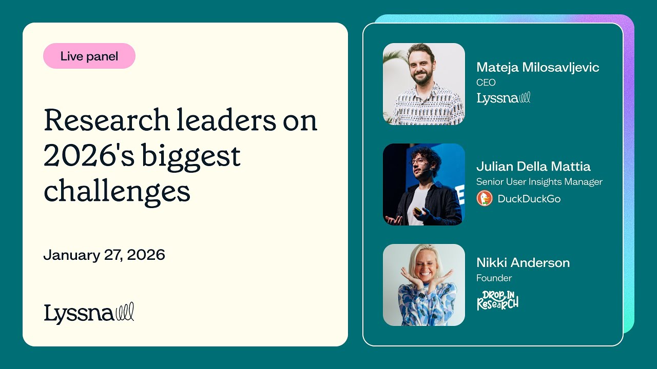 Research leaders on 2026's biggest challenges | Lyssna