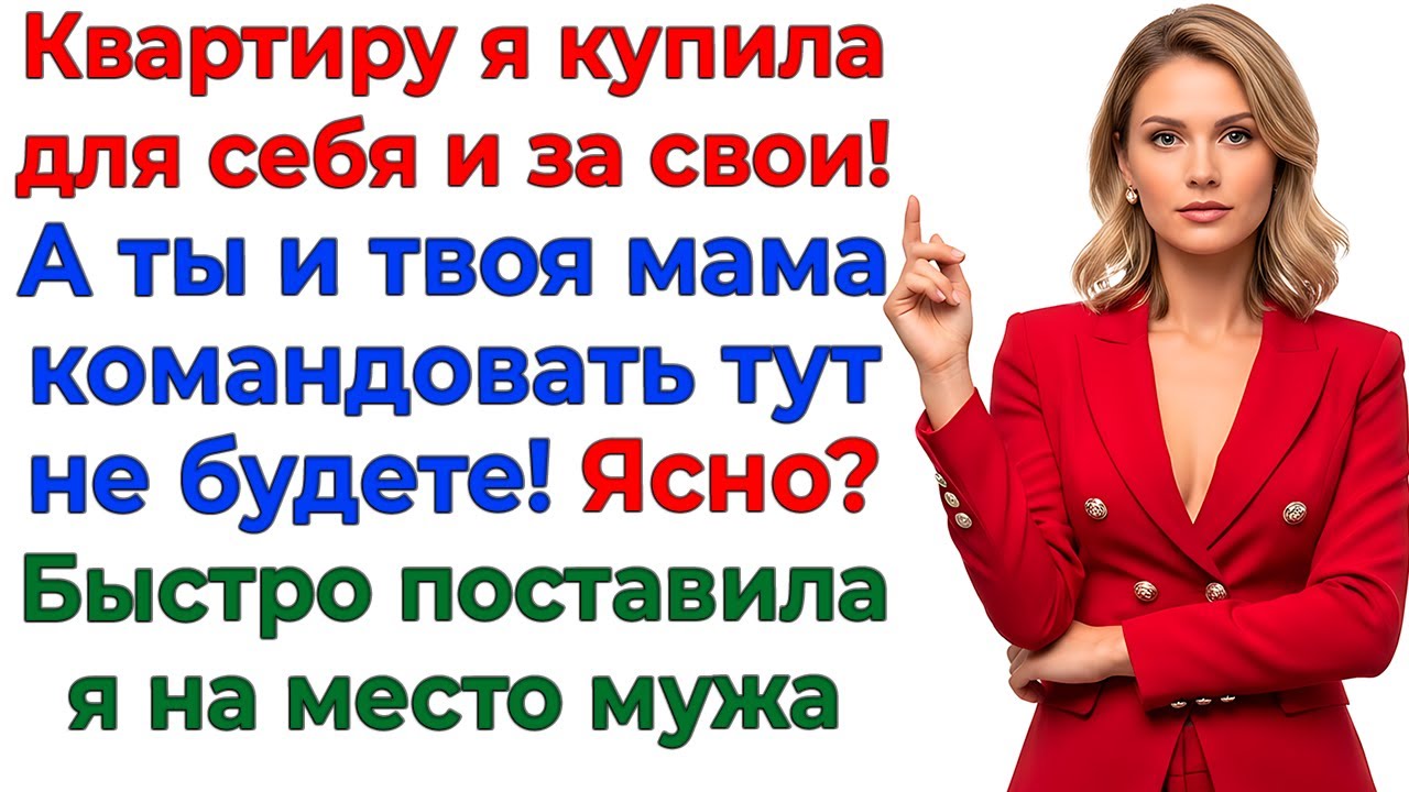 Я купила квартиру! И вышвырнула семейных советчиков! интересные рассказы жизненные истории муж родня
