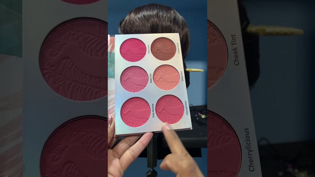 Easy hairstyle for girls..makeup.nail art blush shade