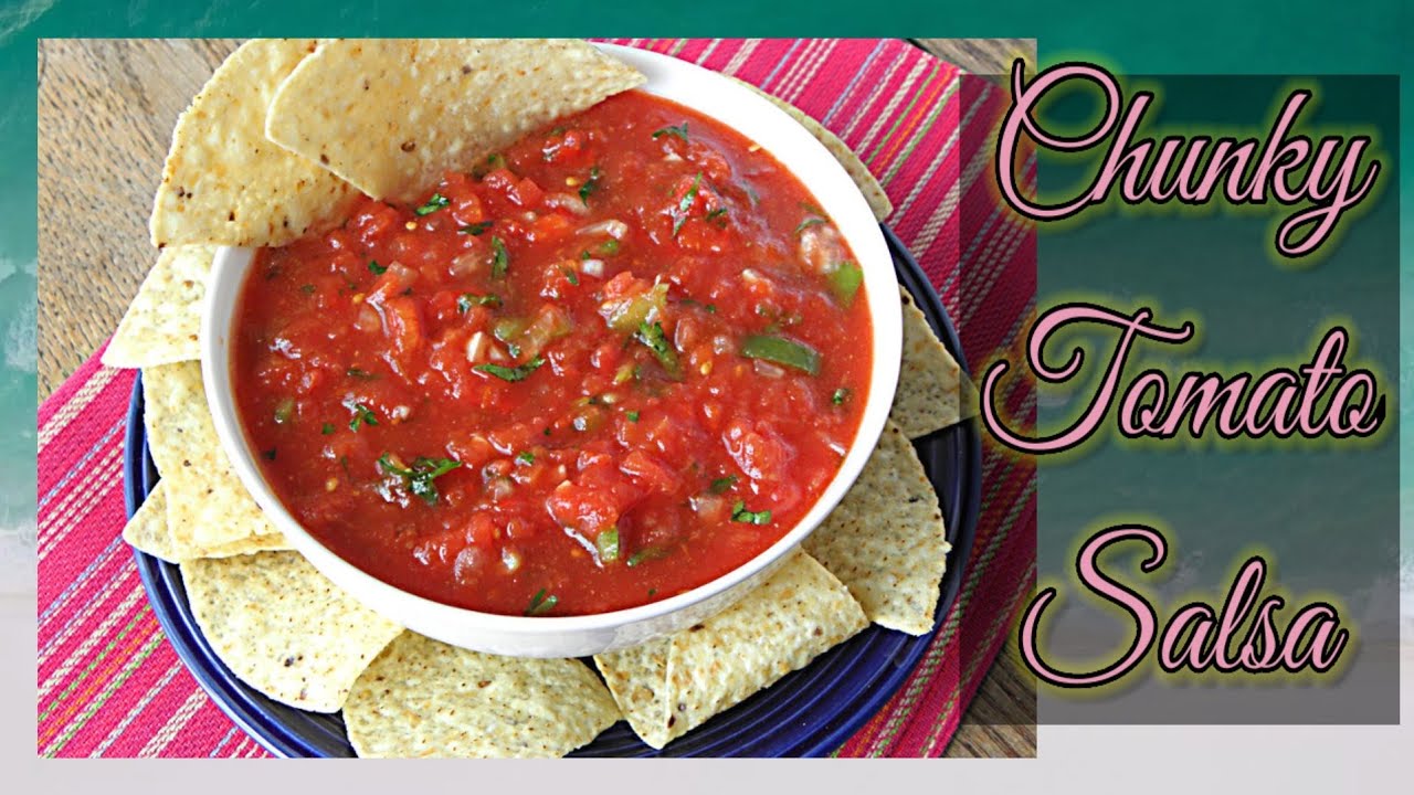 How to make chunky tomato salsa | chunky tomato salsa recipe | Home made sauce