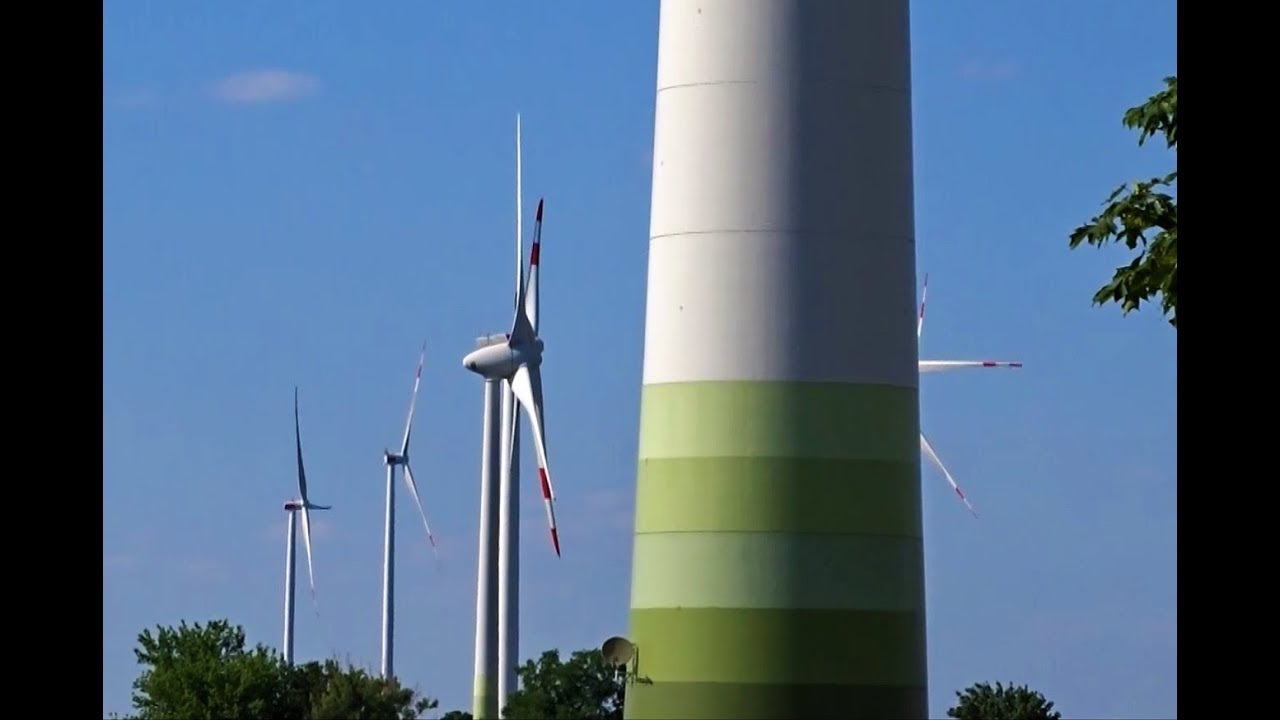 Wind farm Zerbst / Siemens, Ge Wind, Eno and Enercon wind turbines 23.06.2019