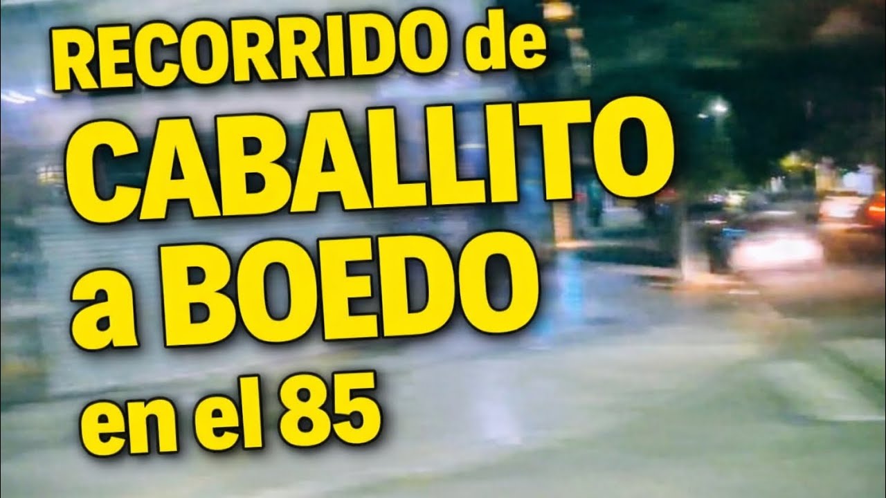 Recorrido LÍNEA 85: de Caballito a Boedo (7 min) | Desde la ventanilla 🚌