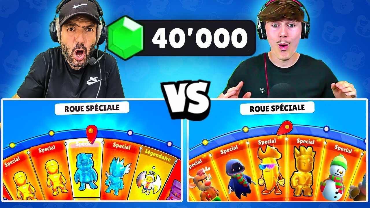BATTLE PACK OPENING de 40'000 GEMMES contre Kevko (ROUE SPECIALE) Stumble Guys
