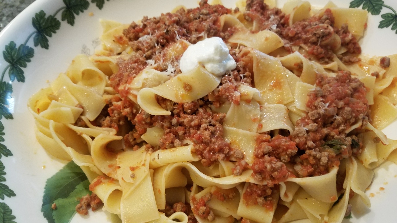 Pappardelle Bolognese Recipe