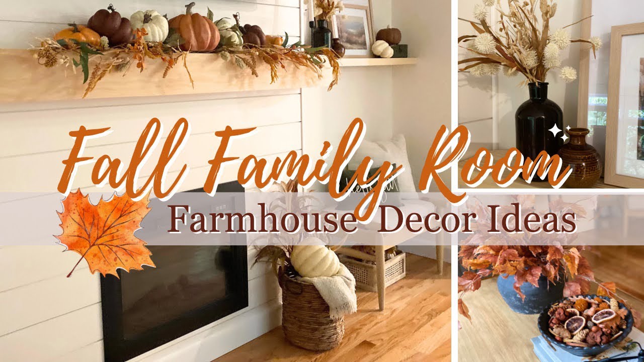 *NEW* 2023 Fall Family Room Styling Decorating Ideas | Fall Decorate With Me  | Fall Decor