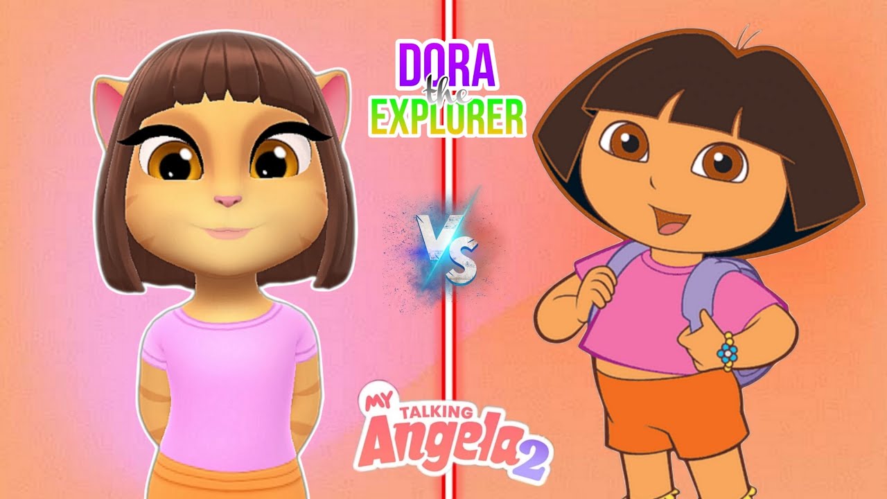 Dora the Explorer Makeover My Talking Angela 2 | Coplay